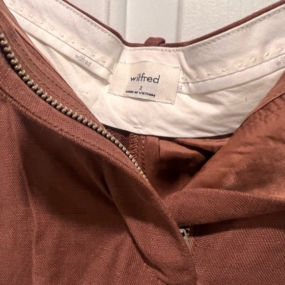 COPY - Aritzia Linen Effortless Pant in Mocha Sorbet - Picture 4 of 4